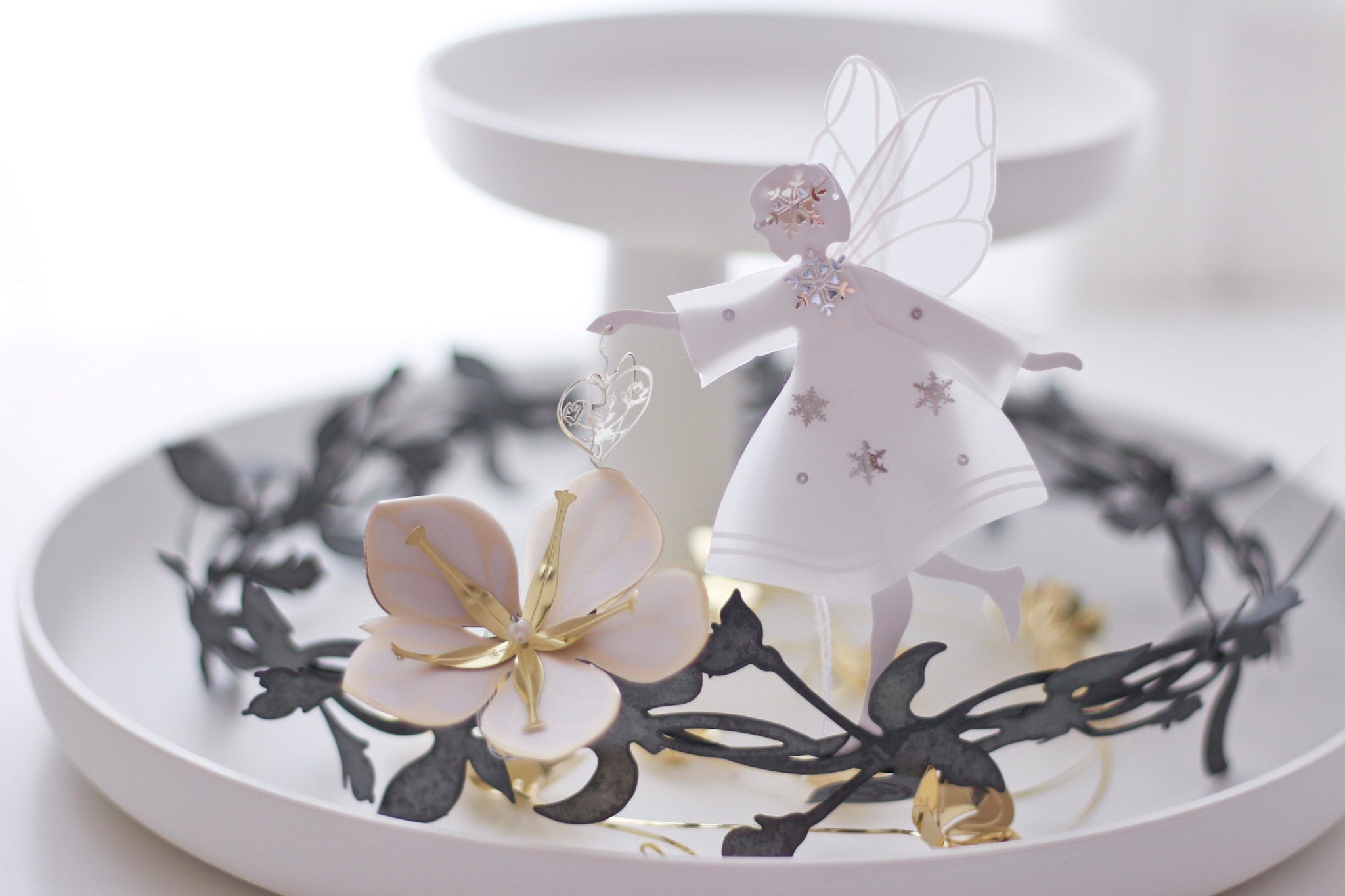 White fairy with heart, medium