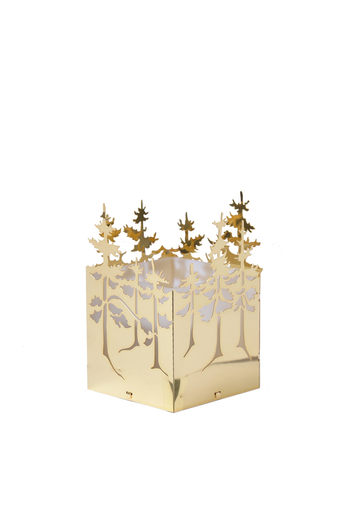 Winterwald, Laterne in Gold