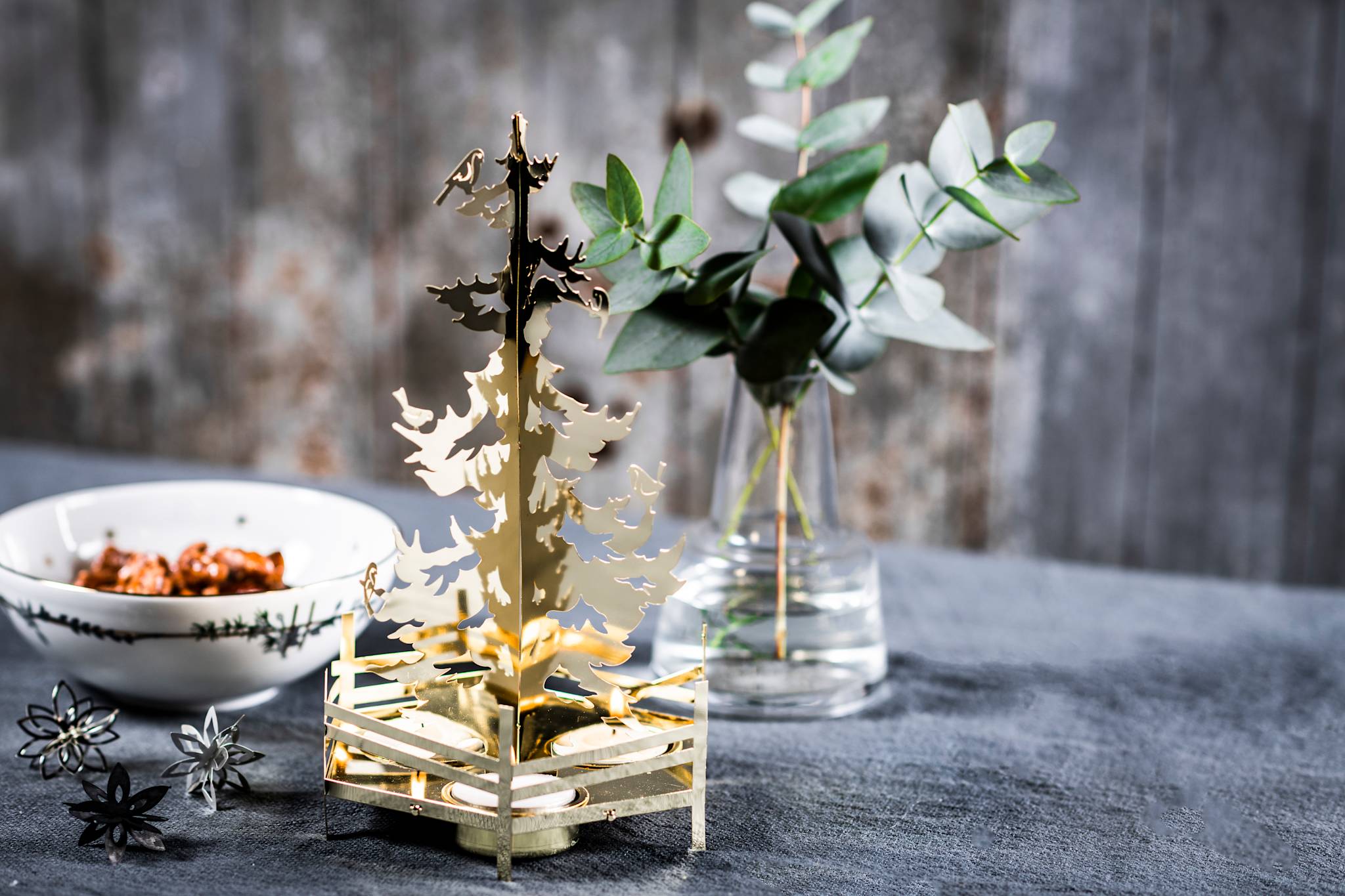 Wintersterne, Schale, 15 cm