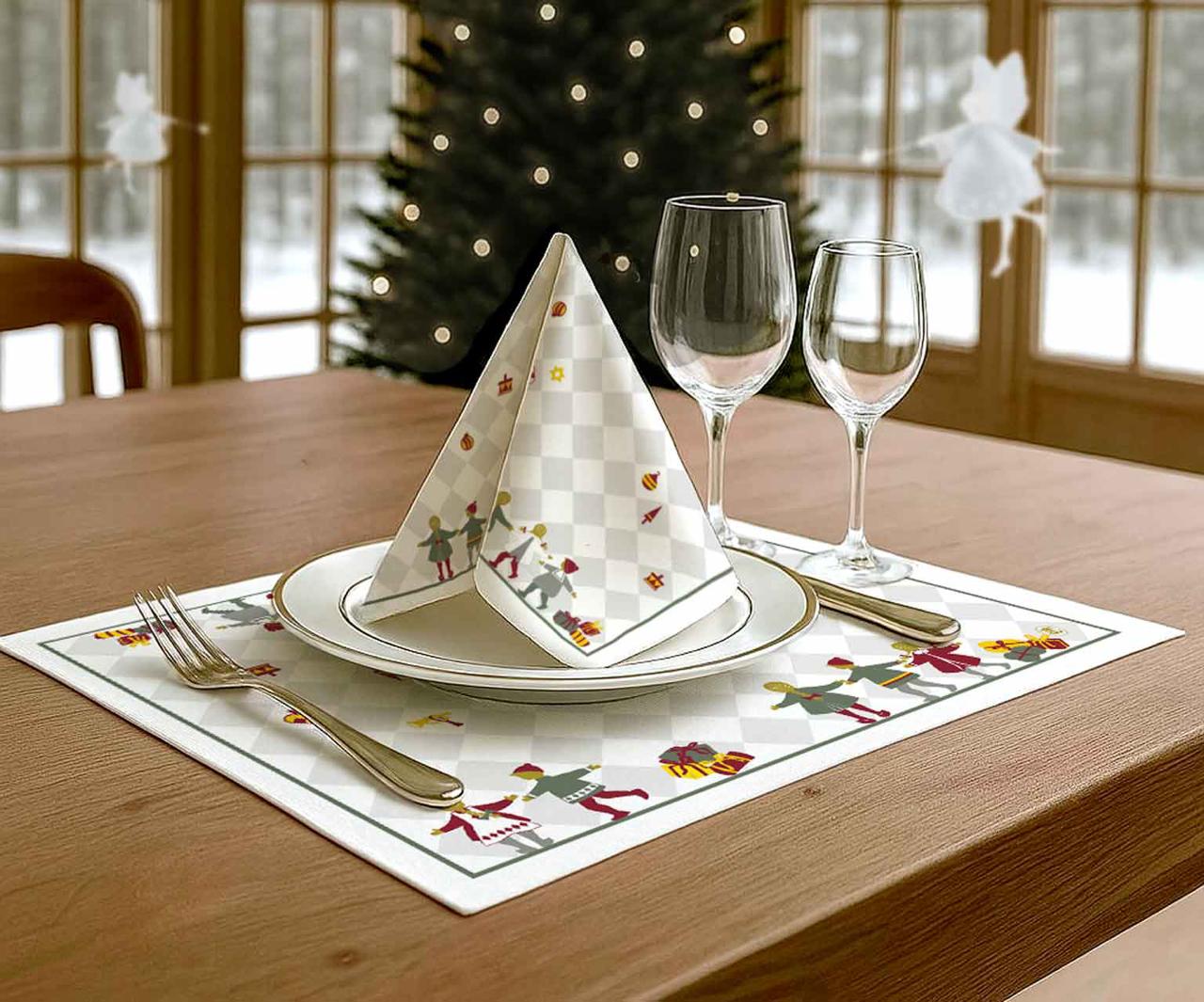 Table Mat 'Dancing Children' 36×45 cm (2 pcs)