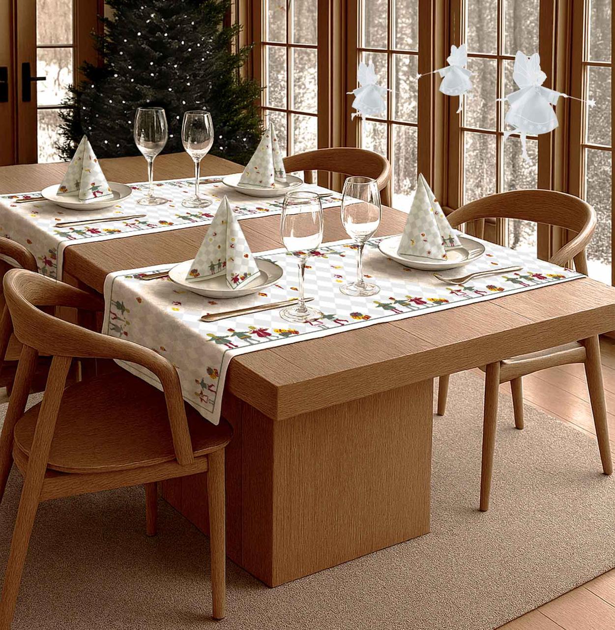 Tischläufer „Tanzende Kinder“ 36×160 cm