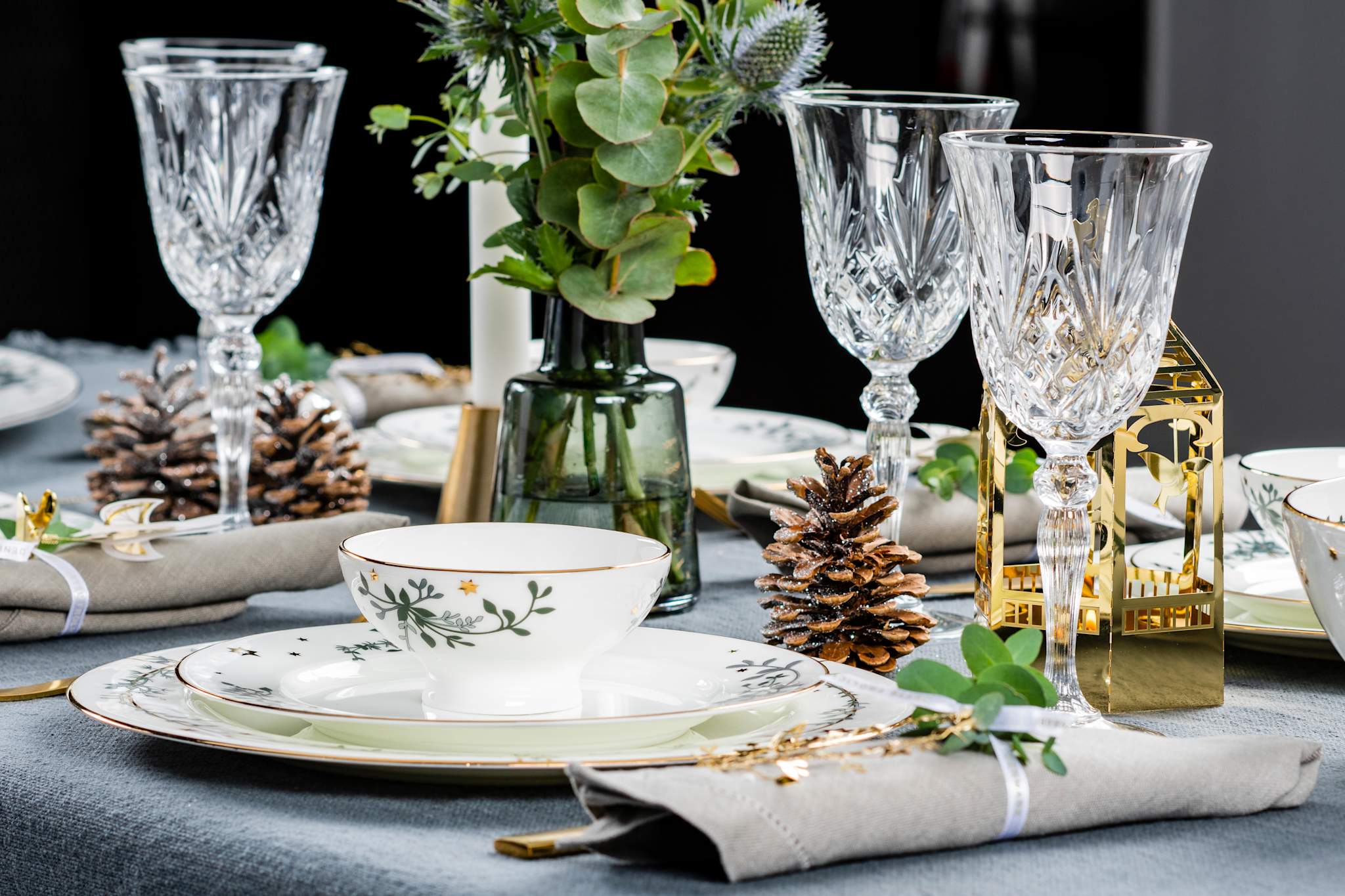 Wintersterne, Teller, 22 cm