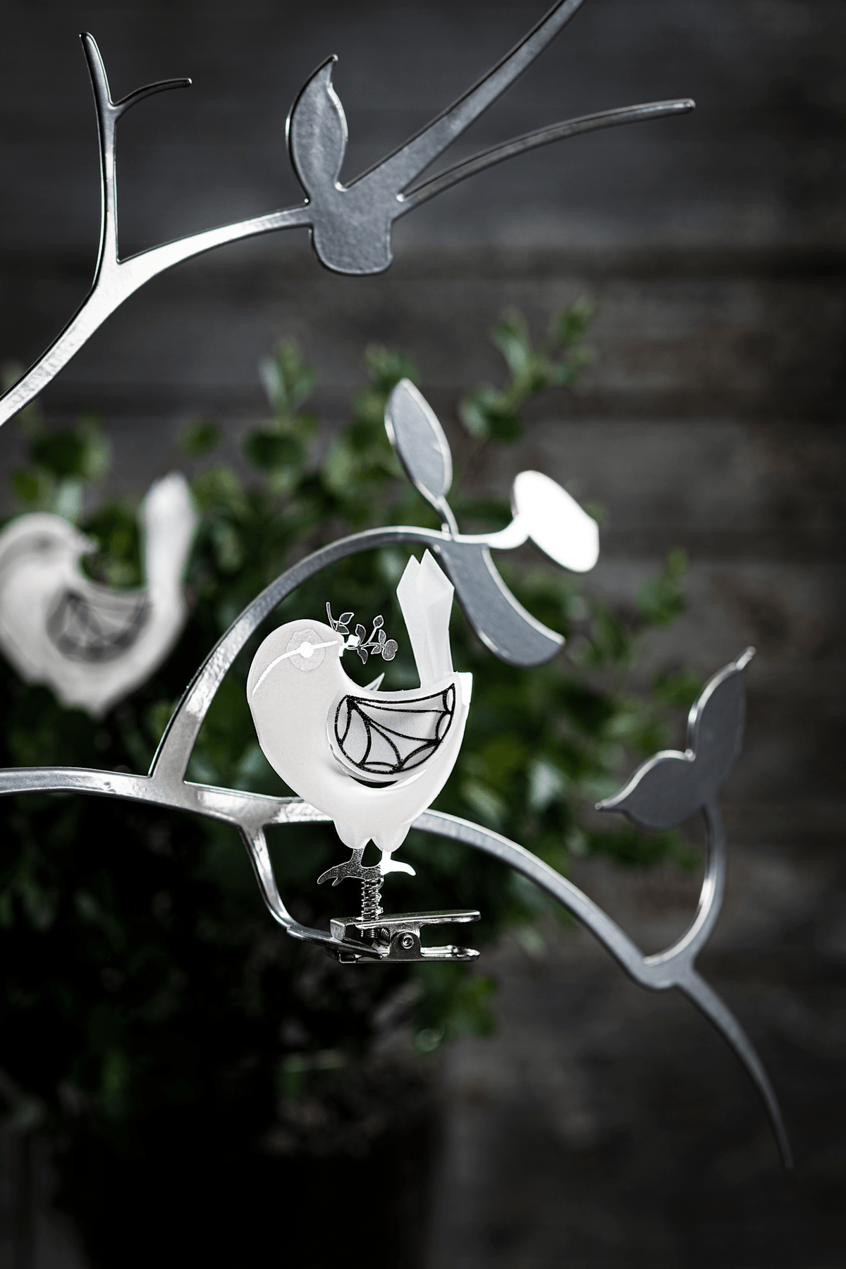 Bird on Clip, Silver, medium