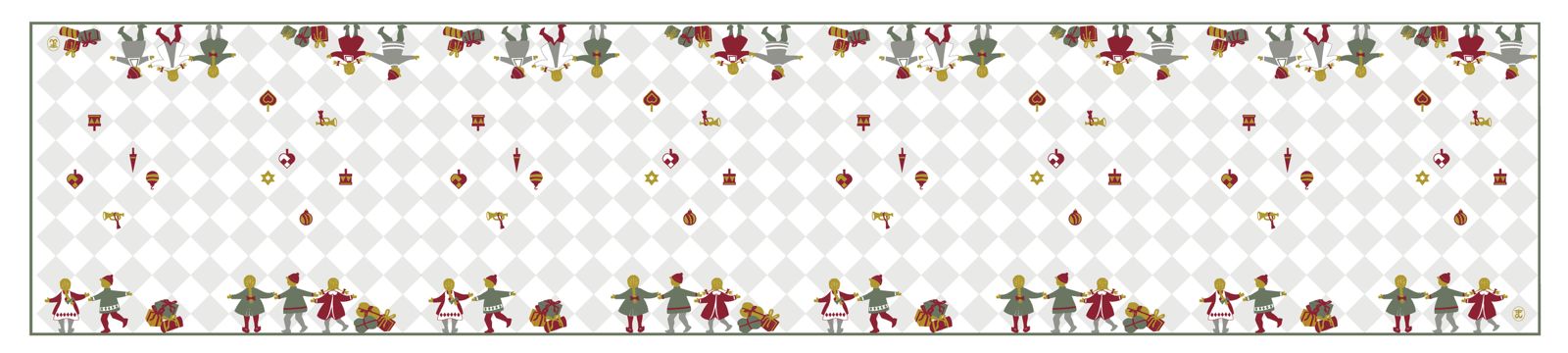 Table Runner 'Dancing Children' 36×160 cm