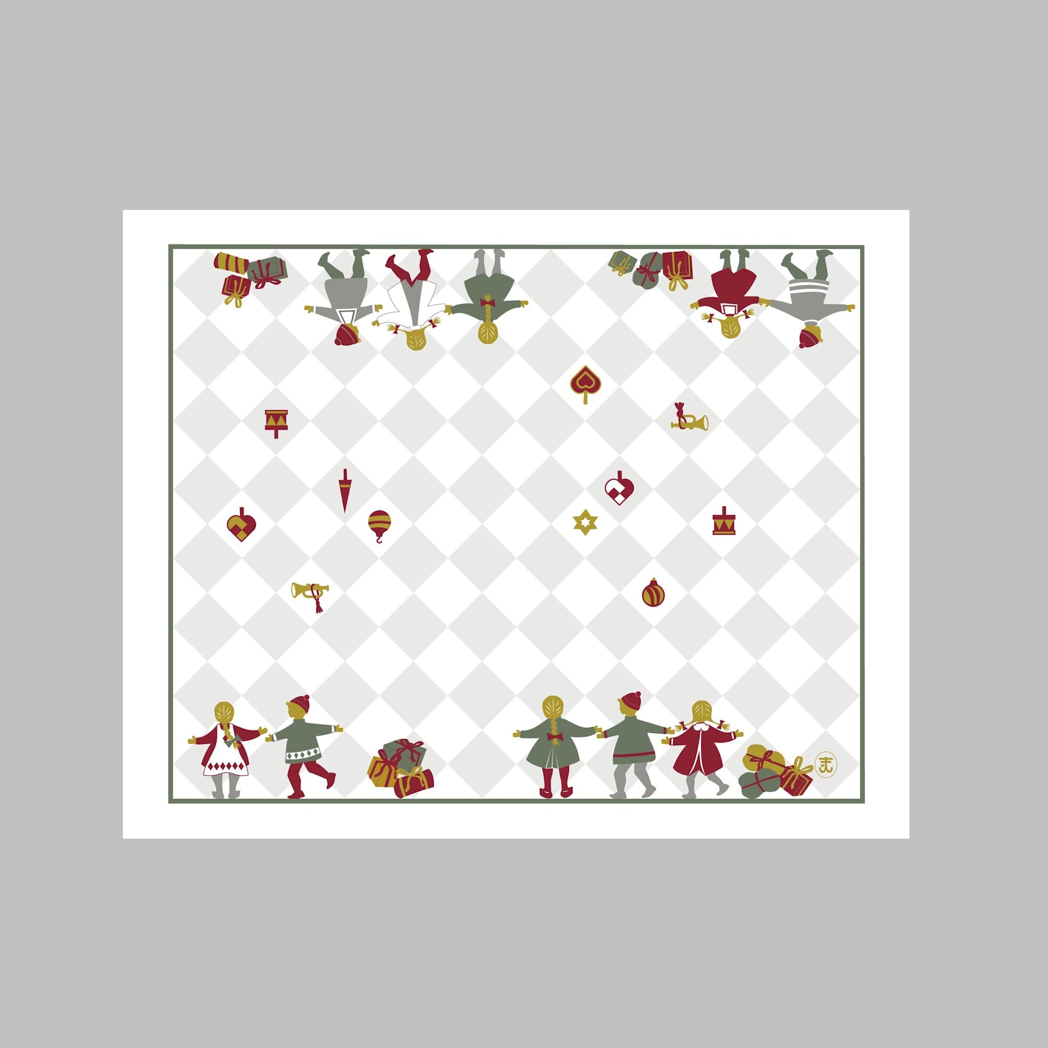Table Mat 'Dancing Children' 36×45 cm (2 pcs)