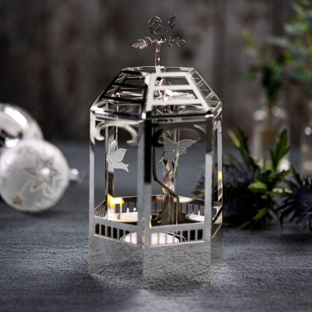 Pavilion, Tealight Holder in Silver  