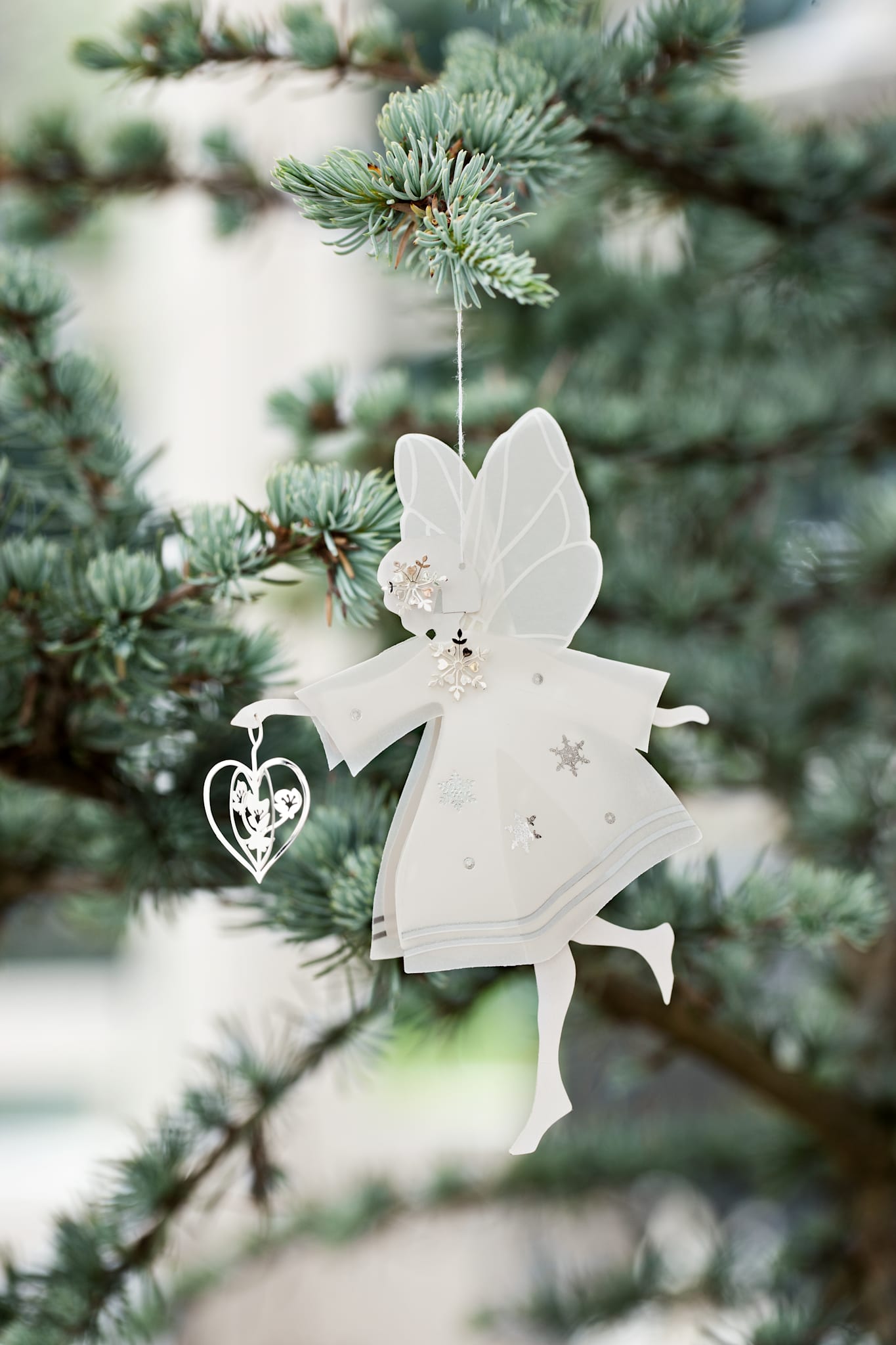 White fairy with heart, medium