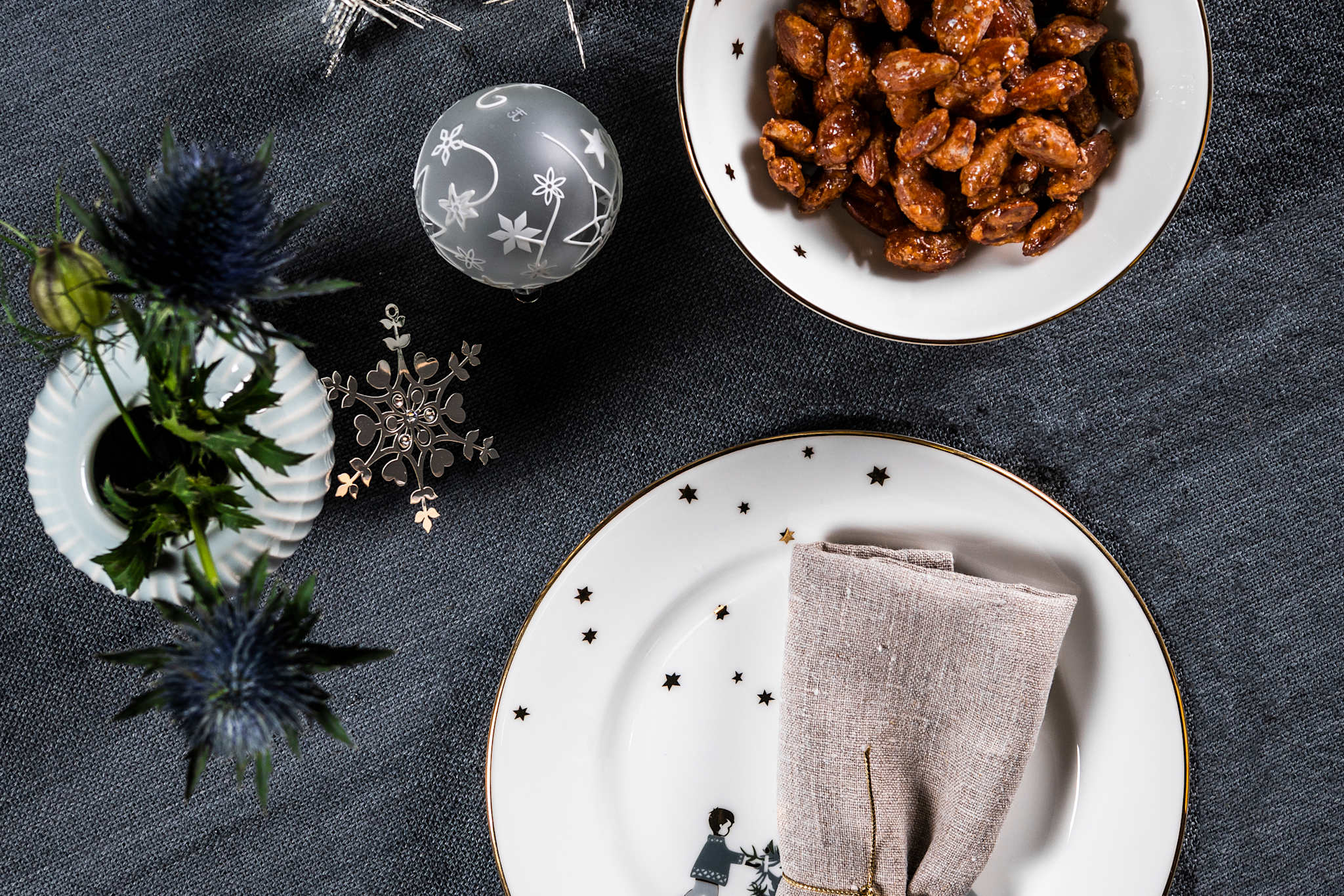 Winter Stars, Plate with Christmas Tree, 21 cm