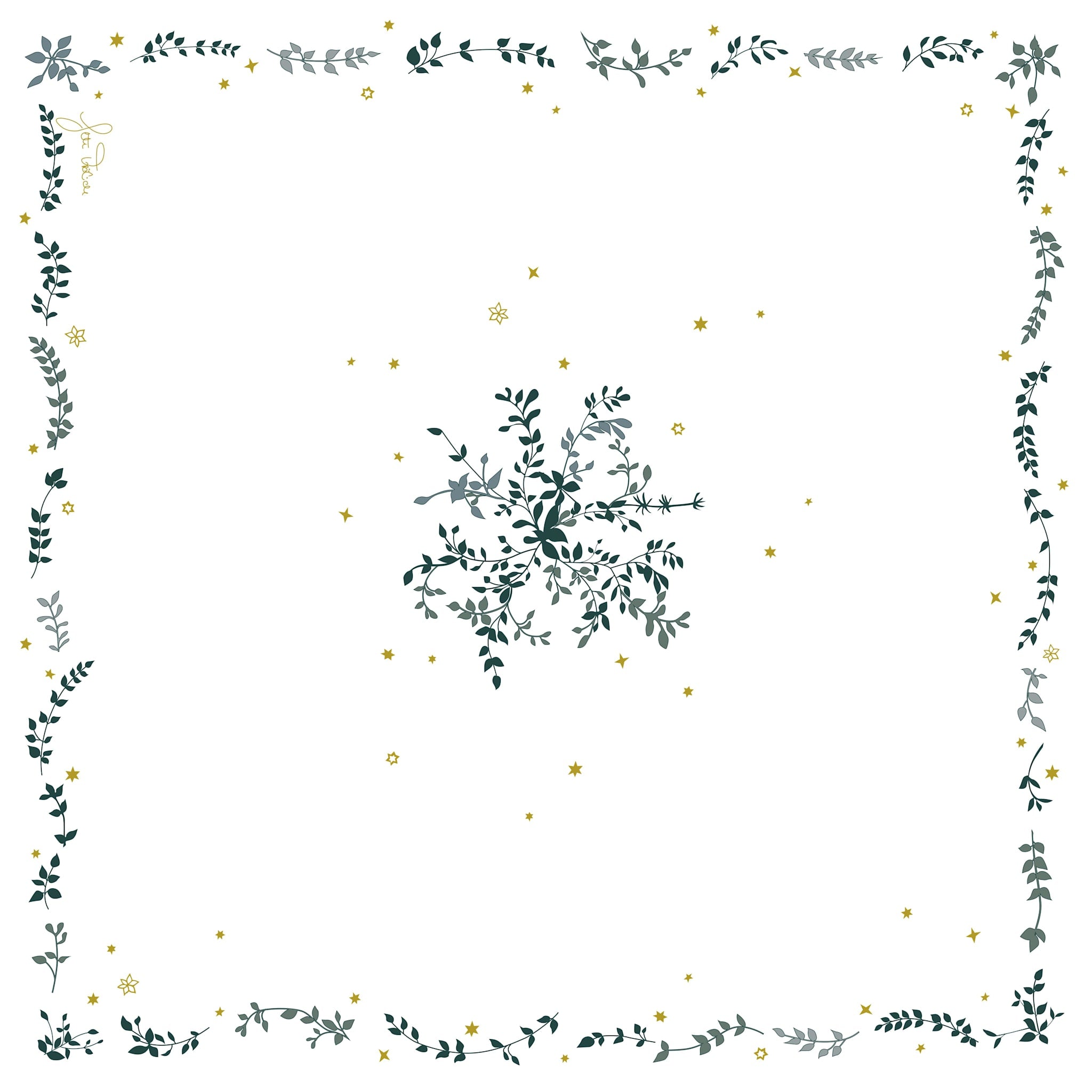 Wintersterne, Serviette 40x40 cm