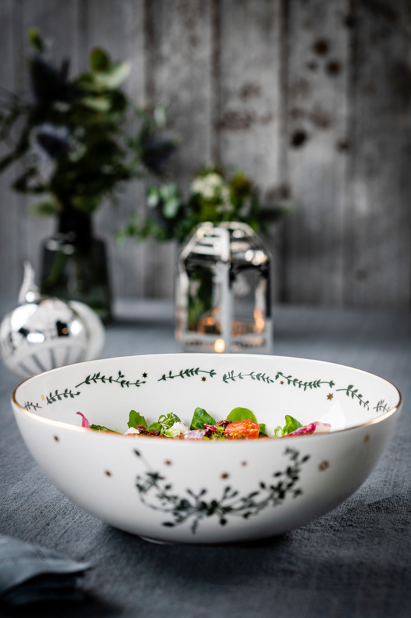 Wintersterne, Schale, 25 cm