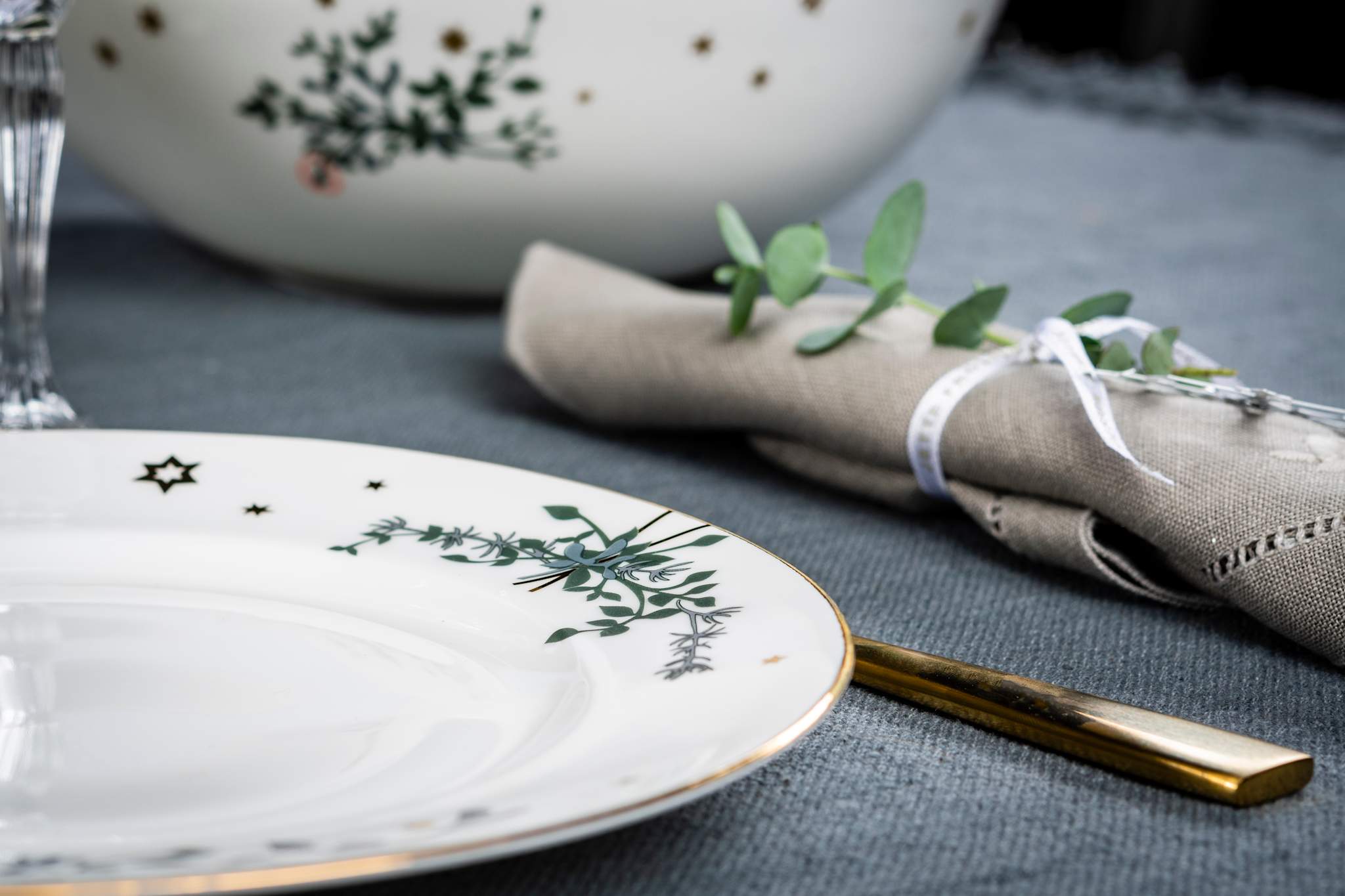 Wintersterne, Schale, 25 cm