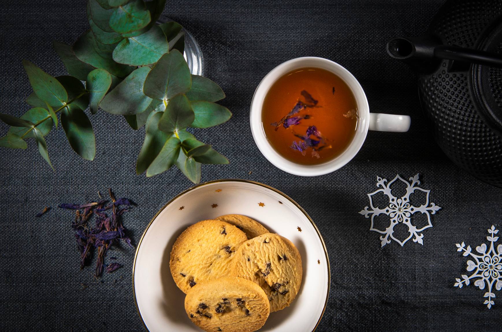 Wintersterne, Schale, 15 cm