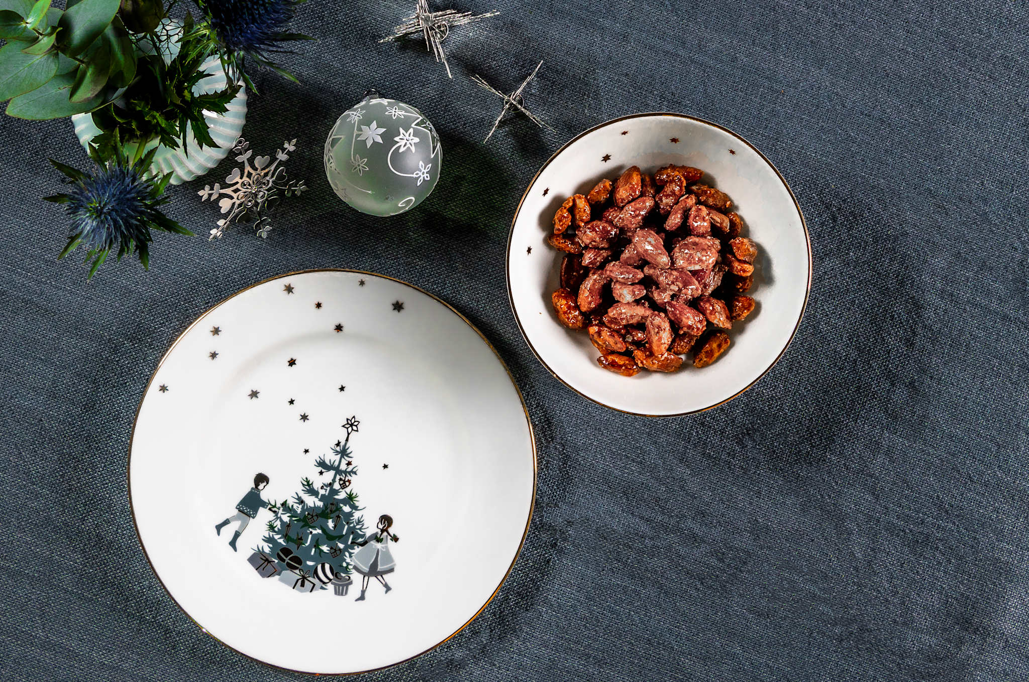 Winter Stars, Plate with Christmas Tree, 21 cm