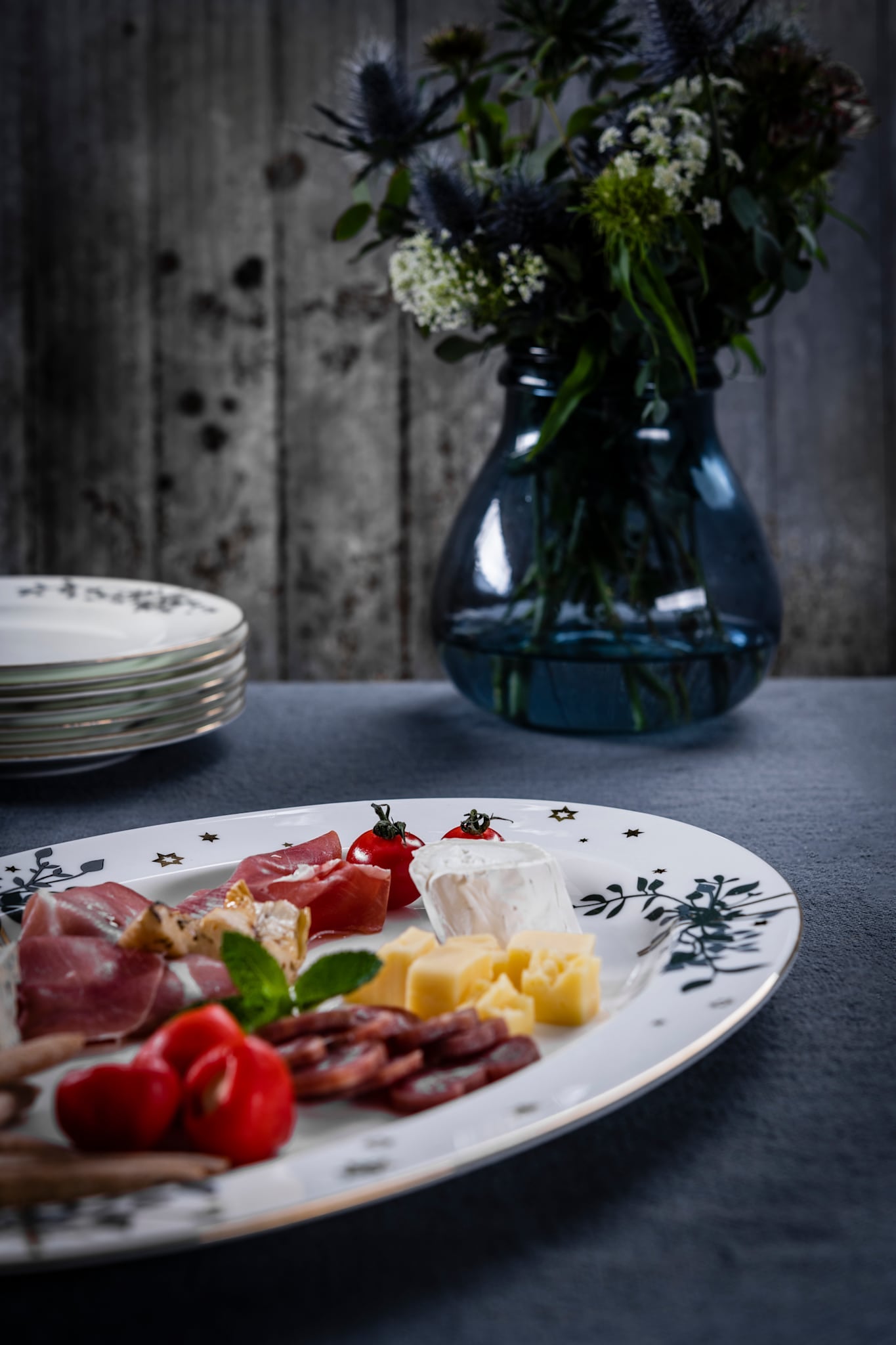 Wintersterne, Servierplatte (ab April-22 auf Lager)