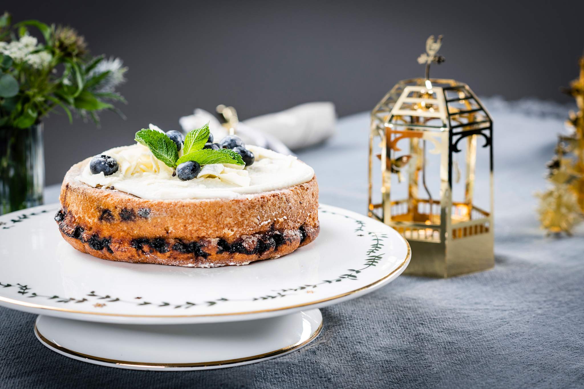 Wintersterne, Tortenplatte