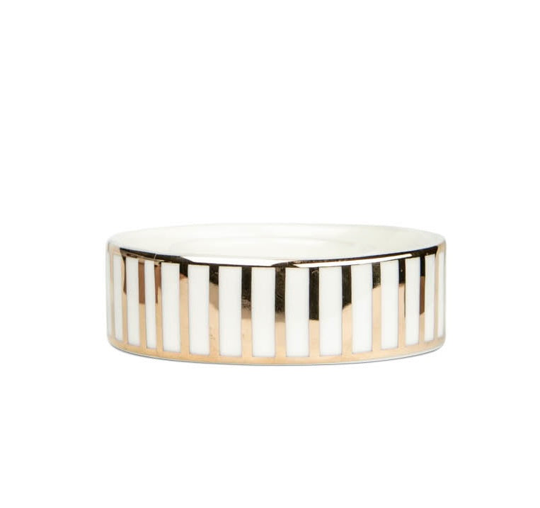 Frölich Exklusiv, Kerzenständer mit Goldstreifen