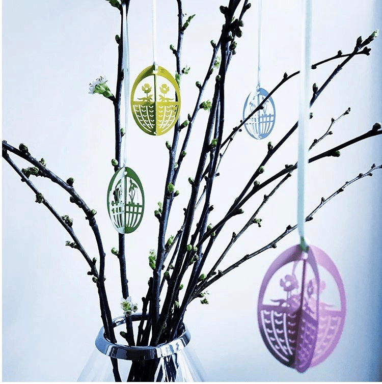 Easter Metal Eggs, Pink