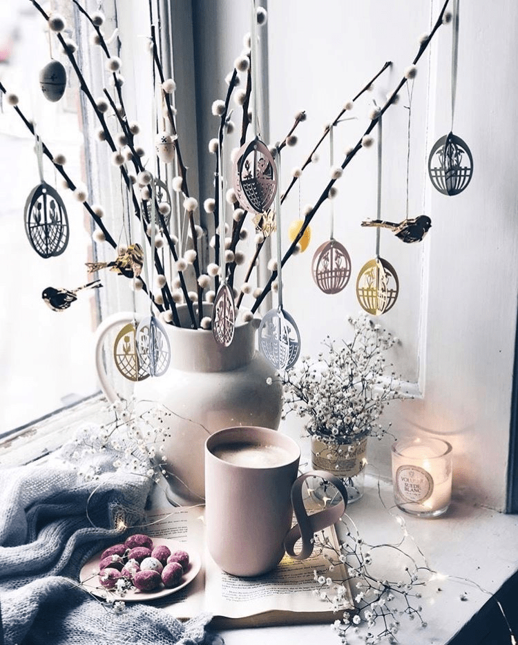 Metal Easter Eggs - 3 Designs (Yellow)