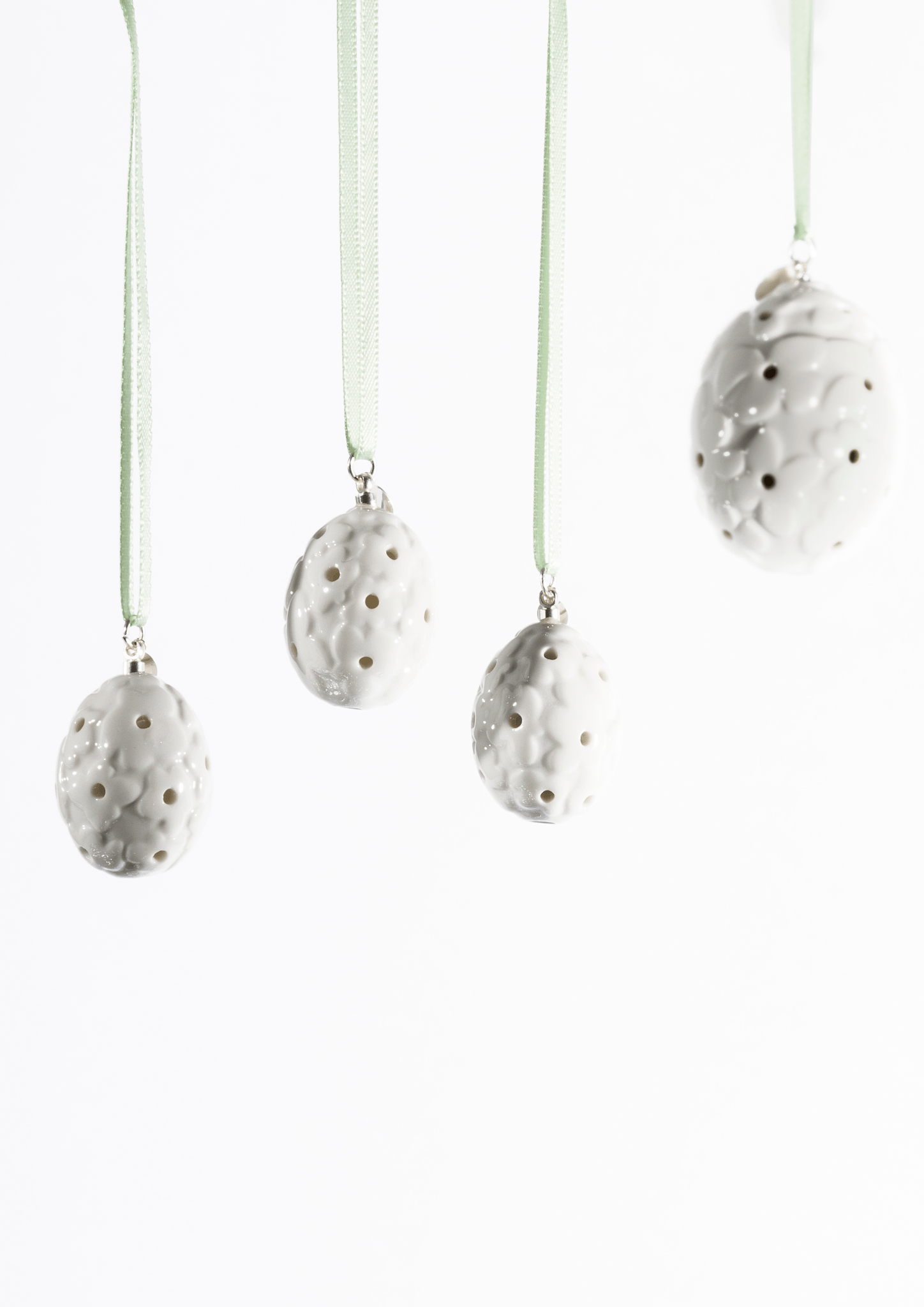 Miniature Eiern aus Porzellan