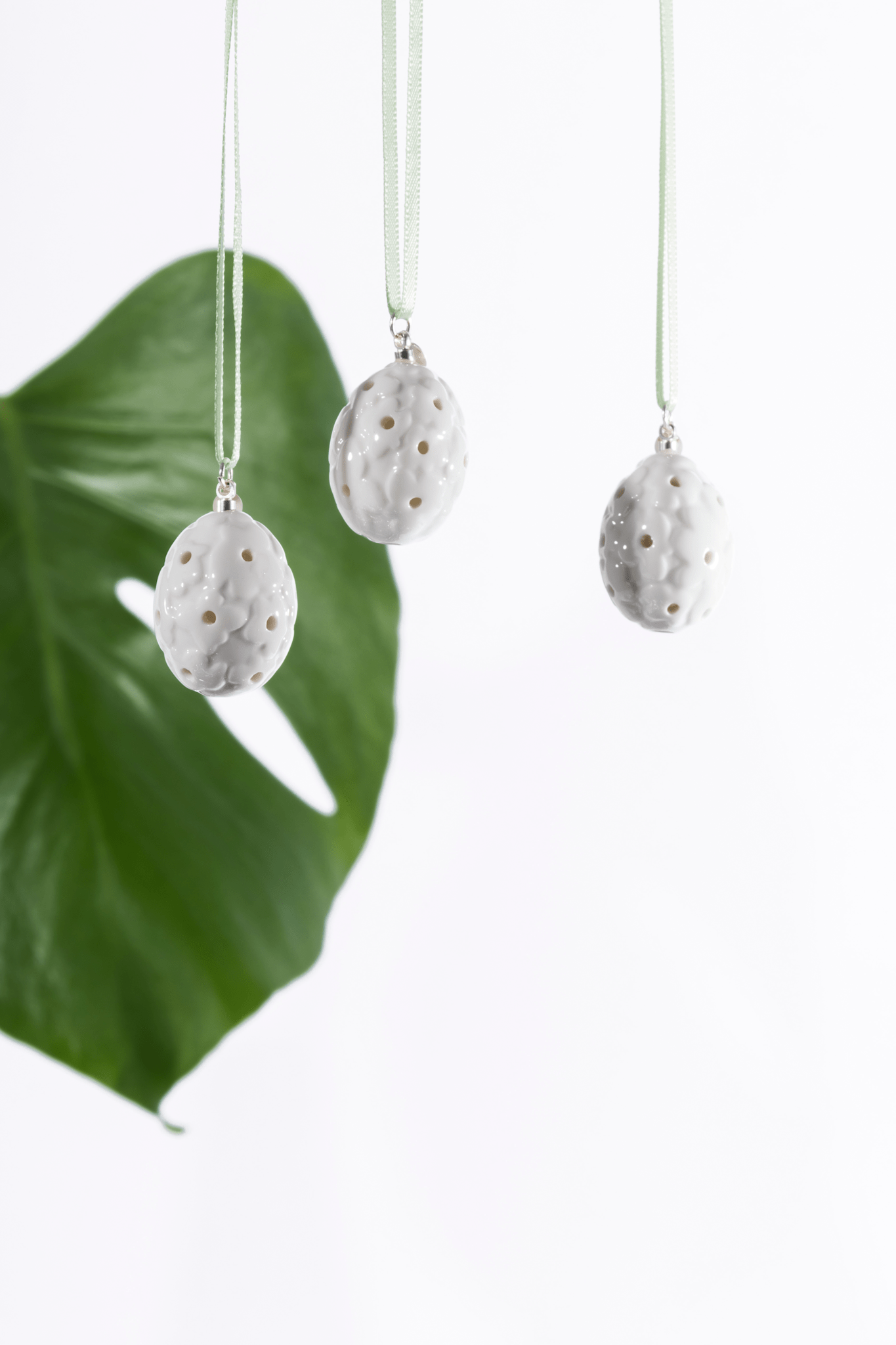 Miniature Eiern aus Porzellan