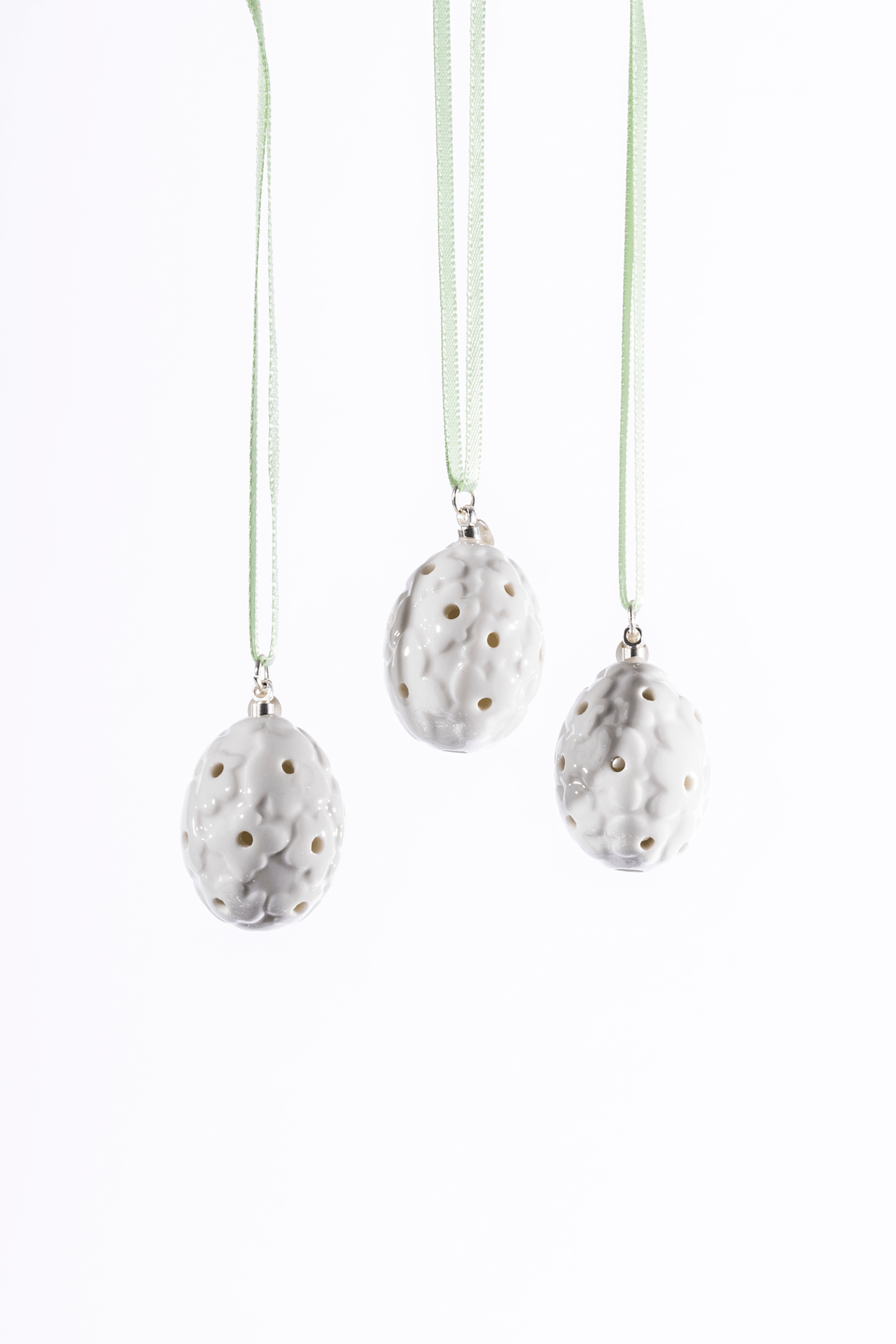 Miniature Eiern aus Porzellan